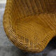 Meditation lotus armchair rattan braided 70s