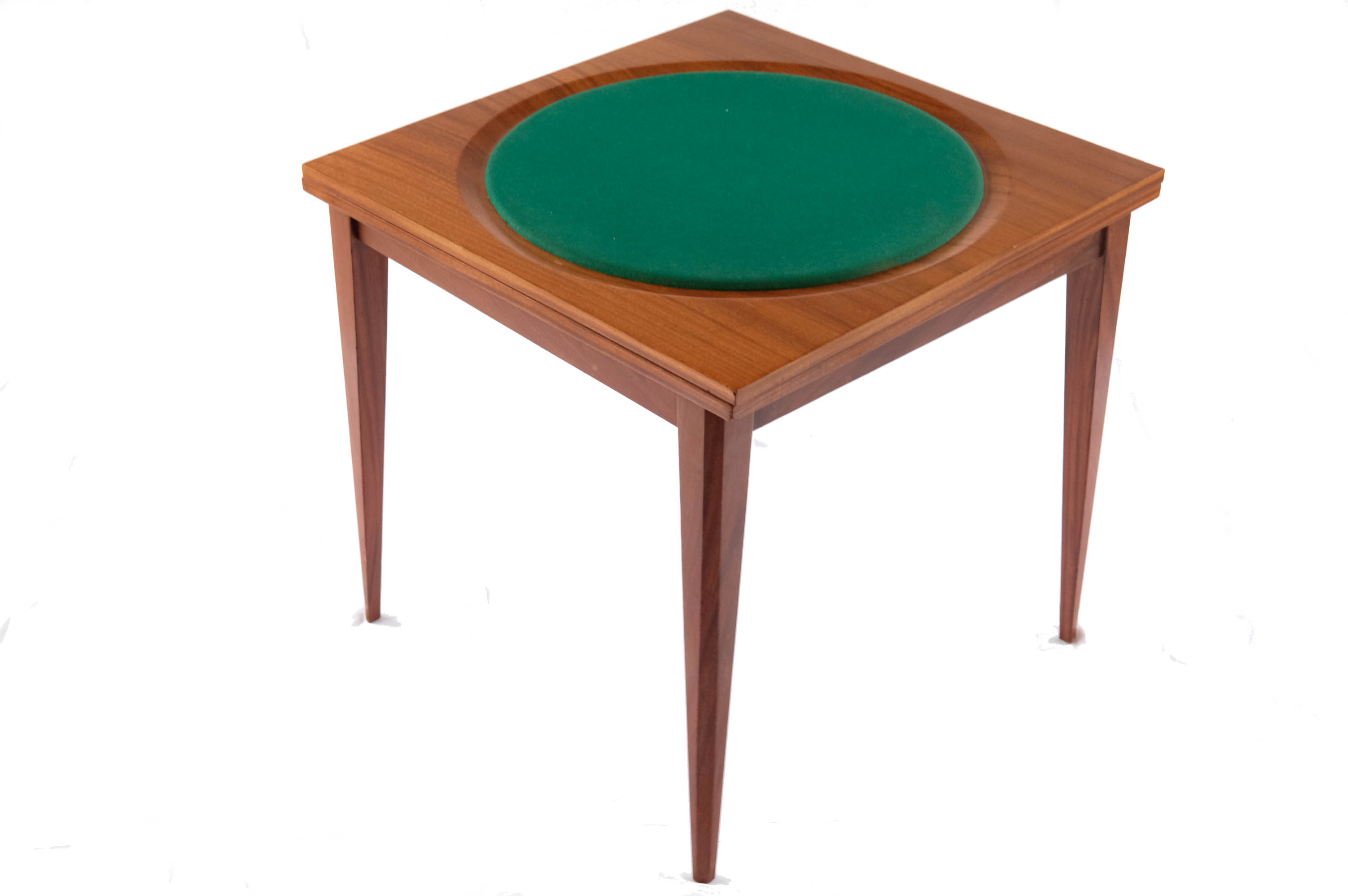 Mid-century square game table, italy, 1960s