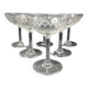 6 coupes à champagne Baccarat service Paris