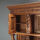 Neo-baroque antique walnut buffet, Italy, 19th century