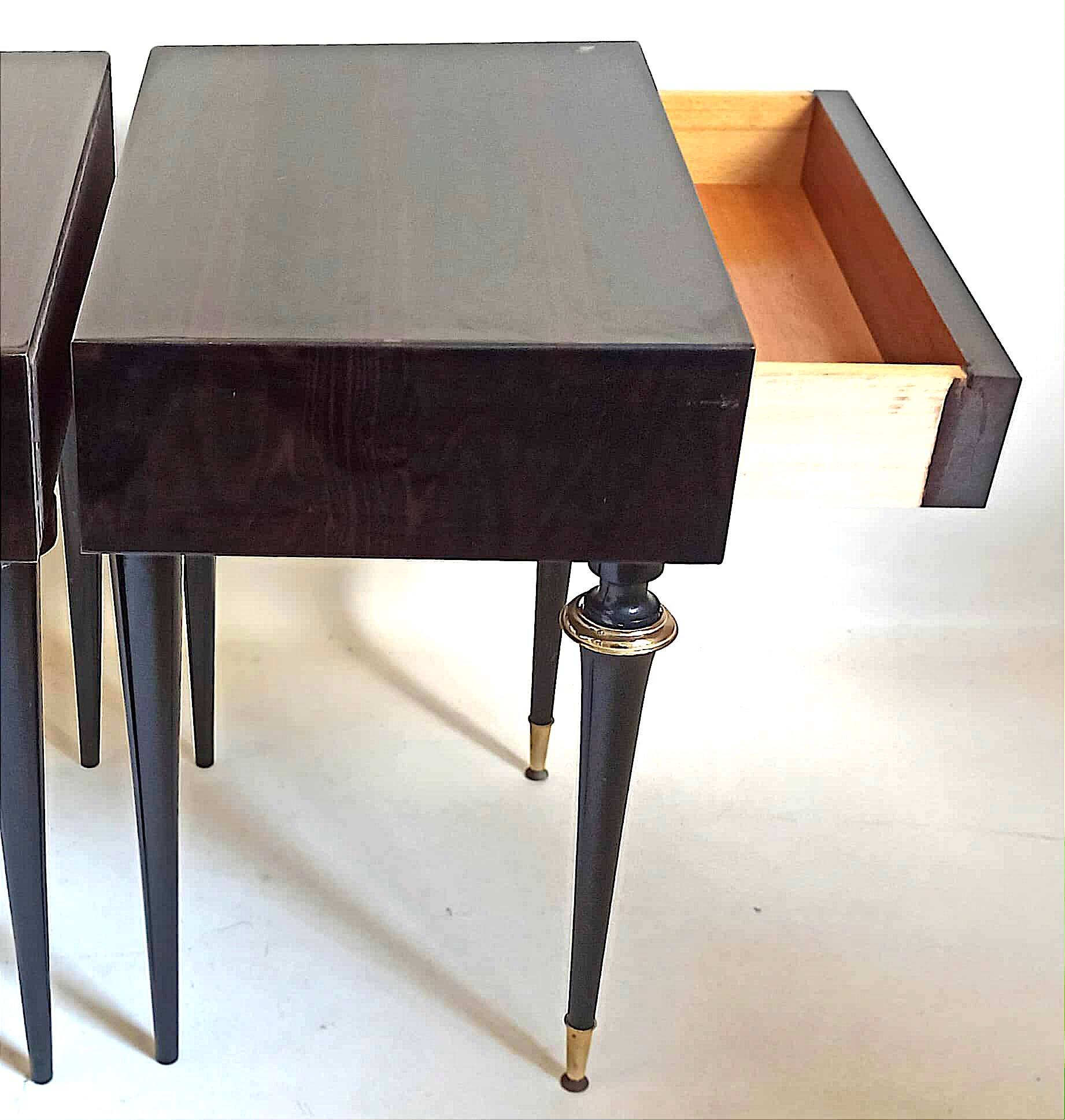 Paire de chevets Art déco palissandre de Rio