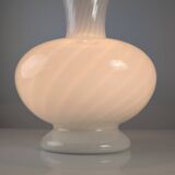 Lampe de table italienne en verre de Murano à double éclairage et laiton, années 1960