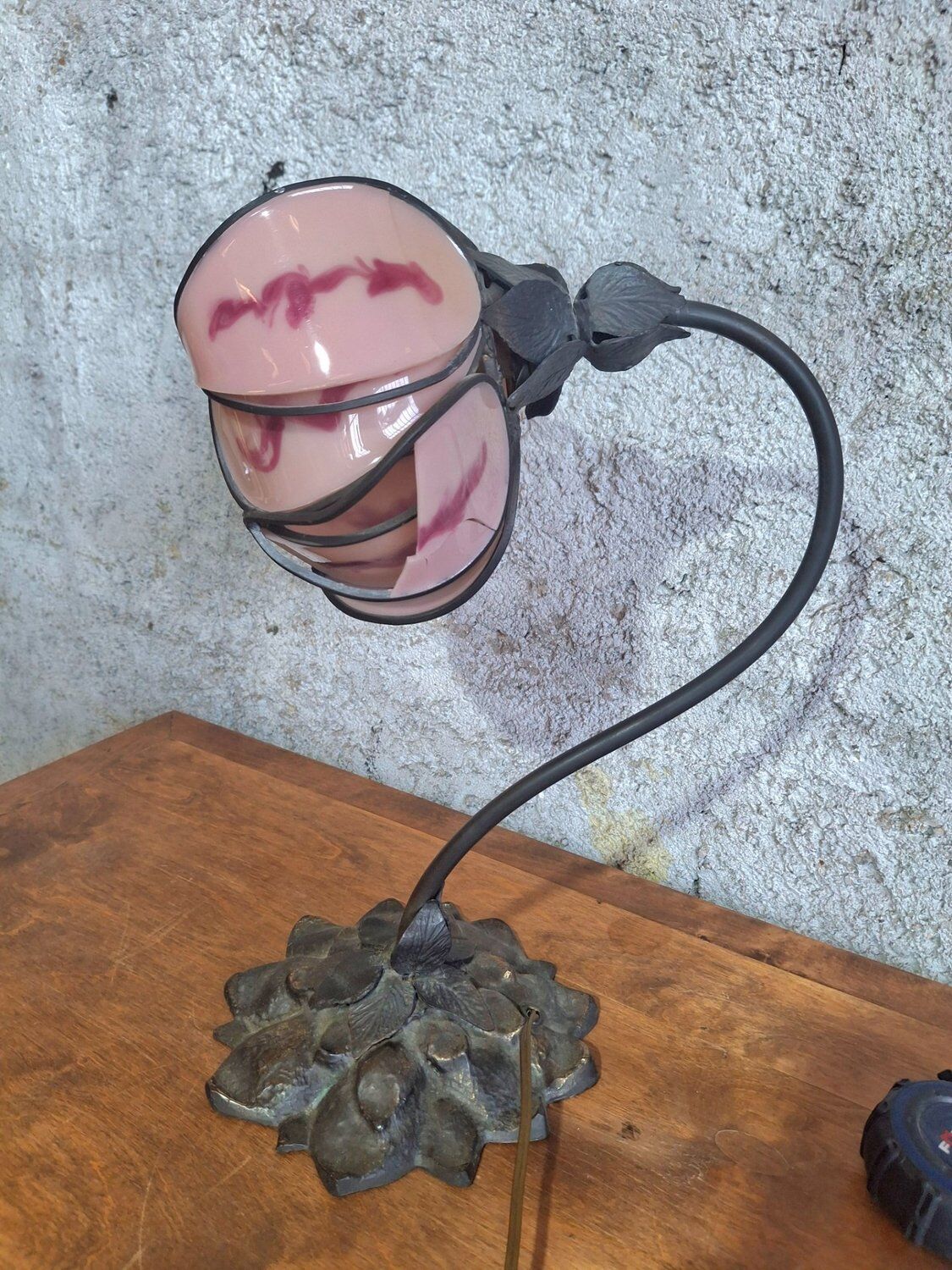 Desk lamp / accent lamp signed Cara Merot, 20th century, inspired by