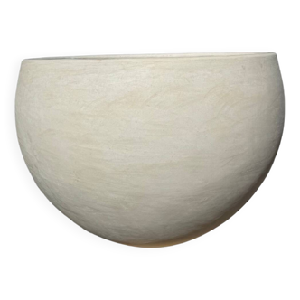 Pot XXL en Tadelakt blanc authentique