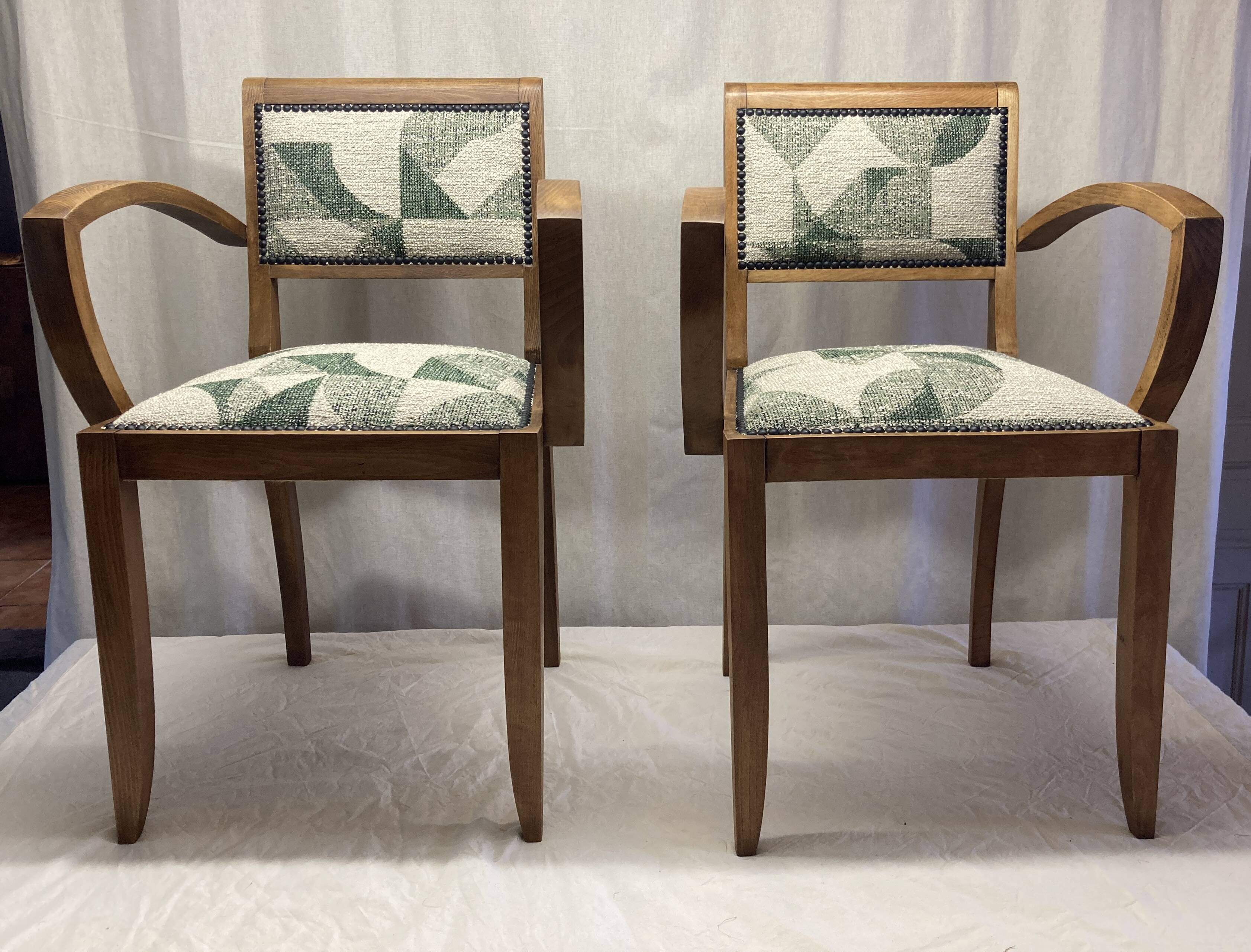 Paire de fauteuil Bridge