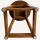 Dutch art deco stool, Amsterdam School ca 1920-1930