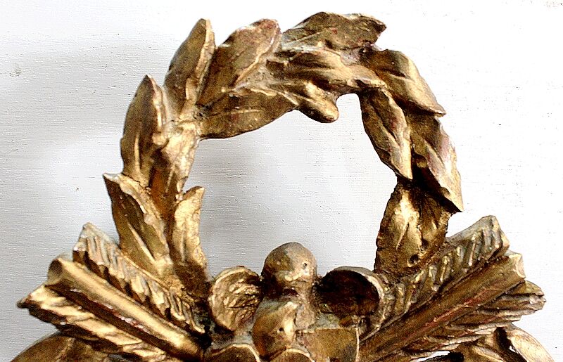 Gilded wood mirror, Louis XVI style - 1st part XXth - 60x30cm