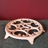 Sous plat rose fonte