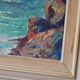 Mid-20th century original oil on panel – ship at sea