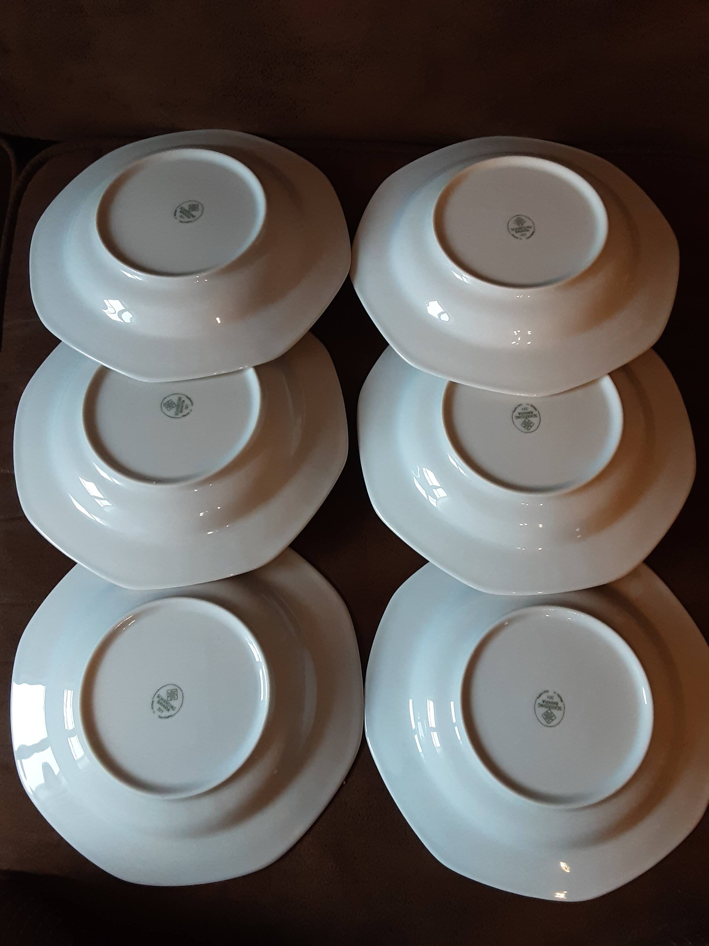 Lot de 6 assiettes creuses Bavaria