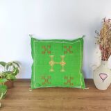 Sabra green Moroccan cushion
