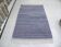 Handwoven artisanal kilim rug – Blue and cream – Modern bohemian style