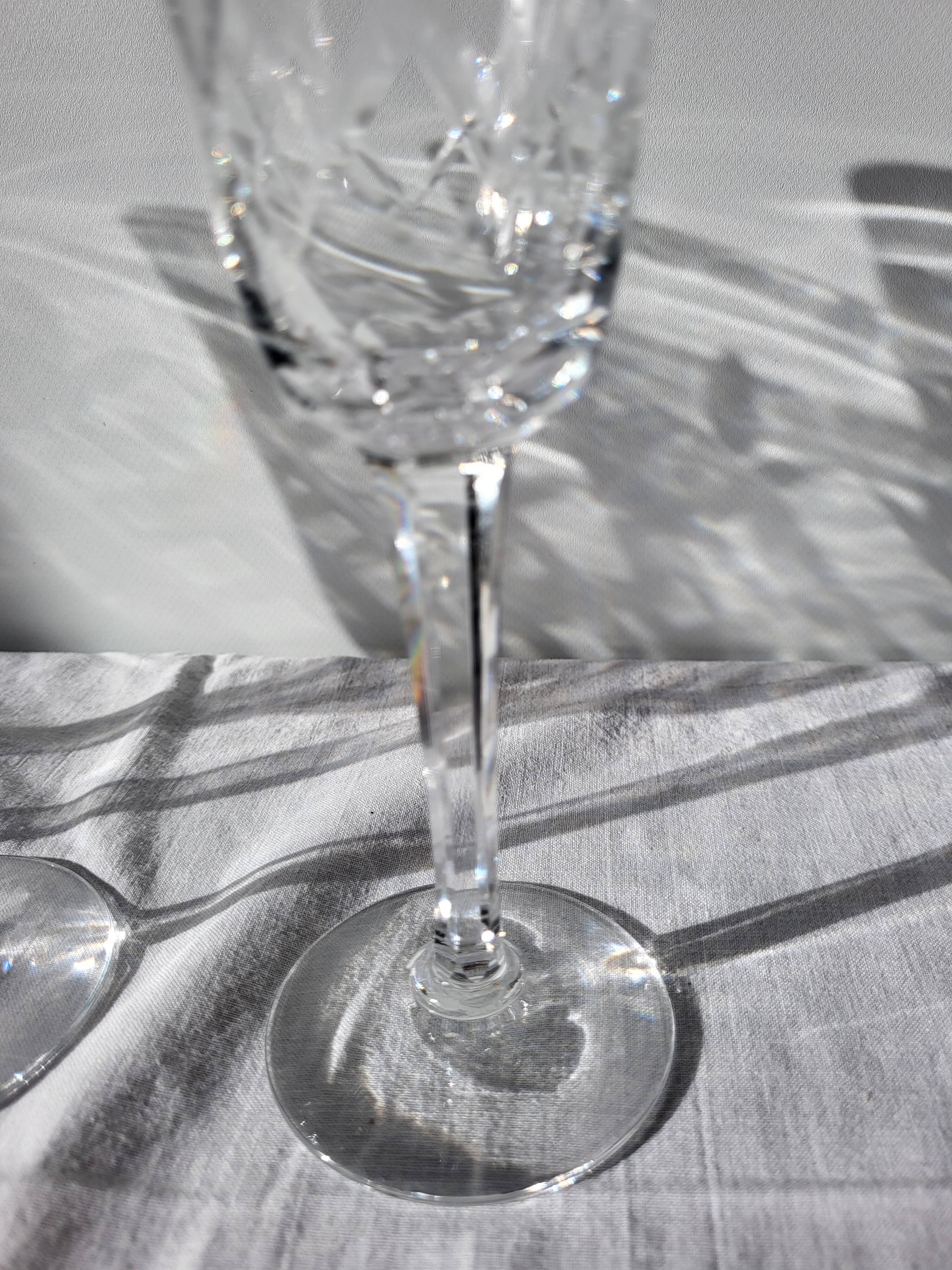 Crystal champagne flutes