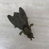 Brass ash tray fly shaped vintage , 1970s