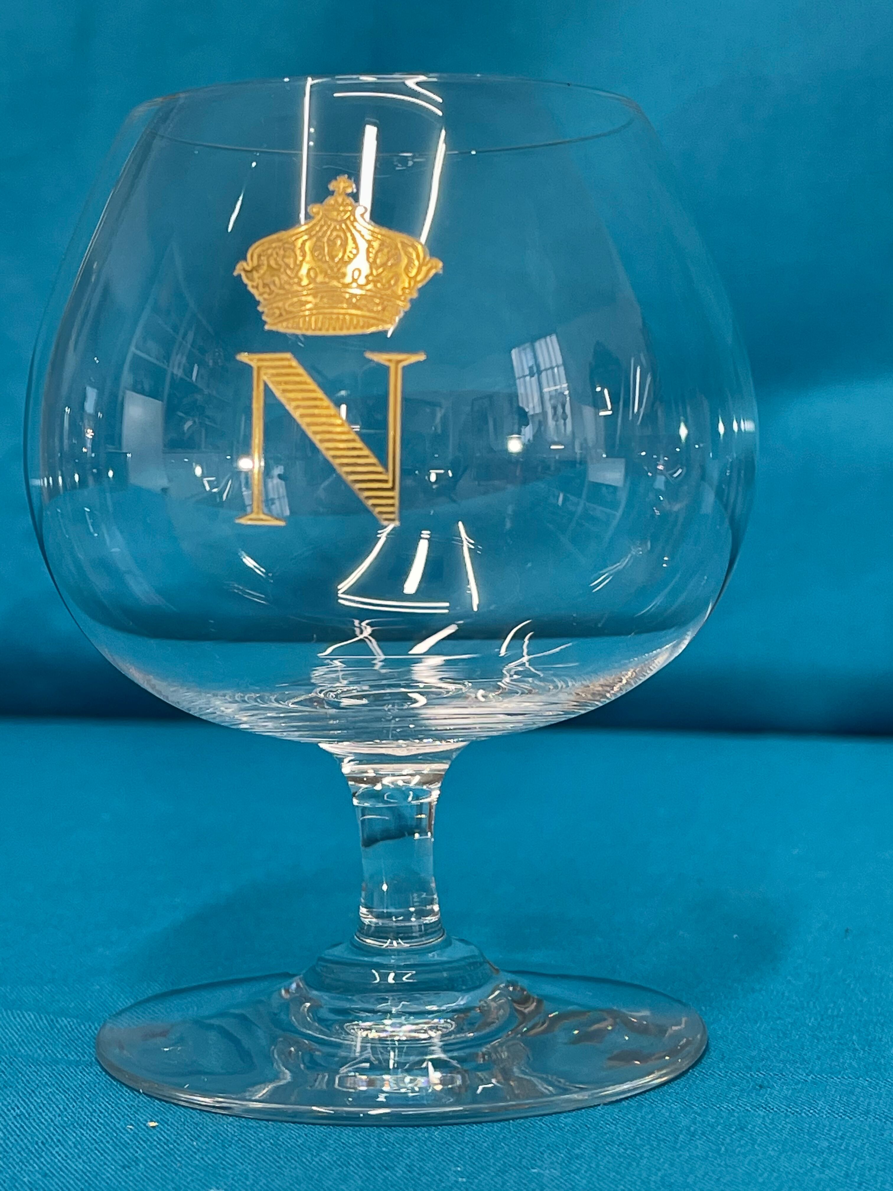 2 Napoleon baccarat glasses, original box