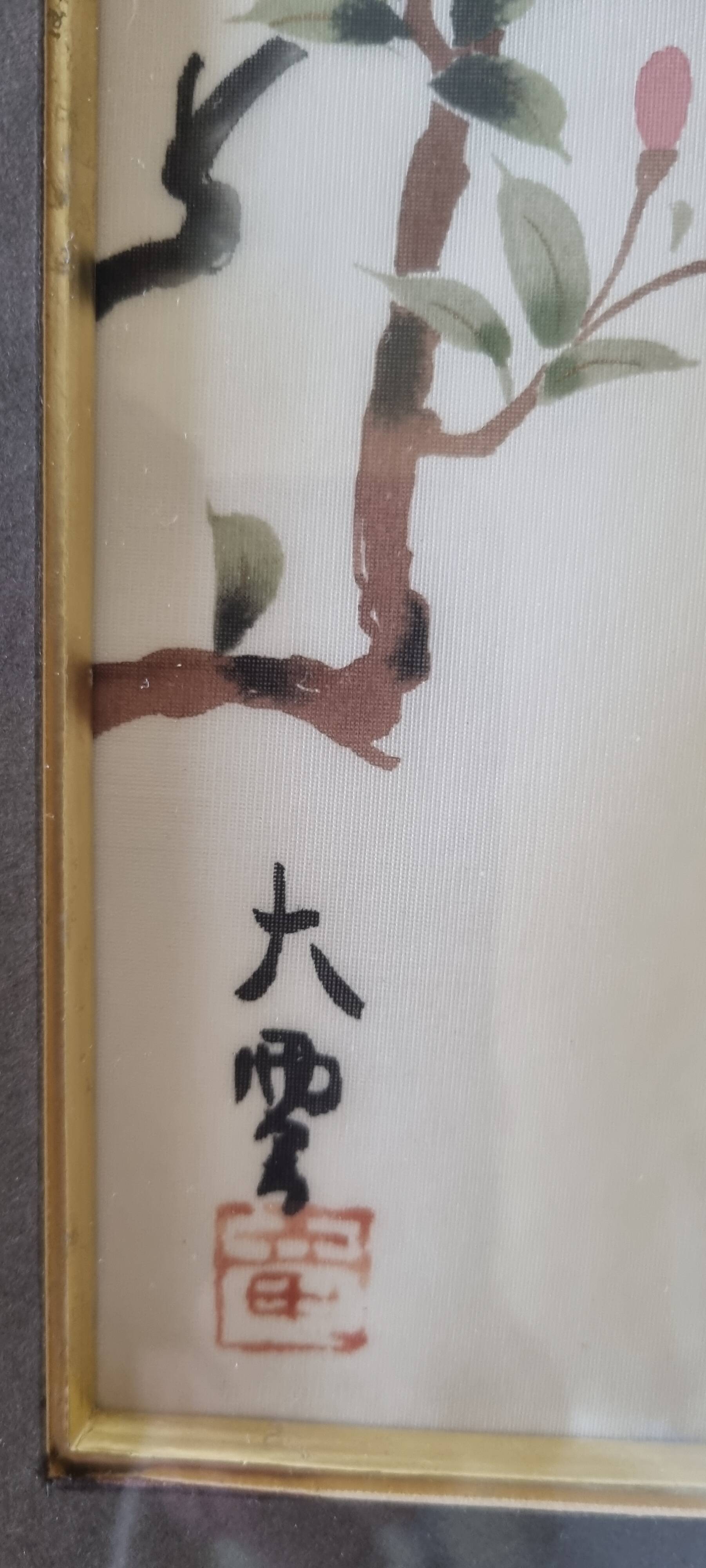 Vintage Chinese paintings on silk