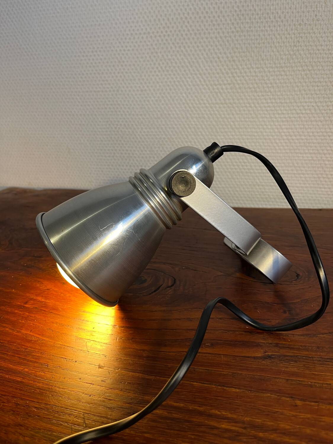 80s clip-on aluminum spotlight