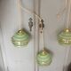 3 vintage pendant lamps