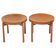 Pair of round teak side tables attributed to Jens Harald Quistgaard.