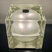 "Cubosfera" Table Lamp By Alessandro Mendini For Fidenza Vetraria, 1968