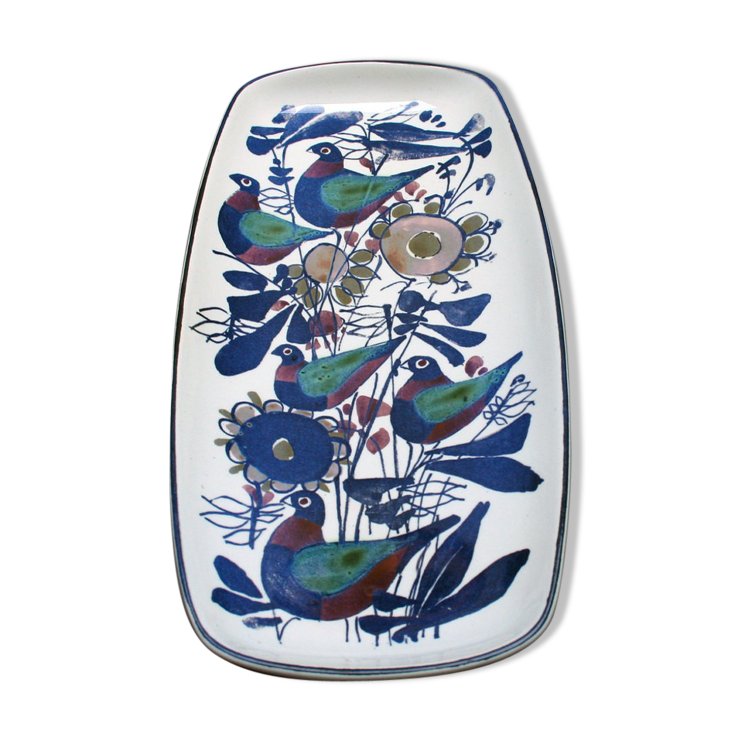 Royal Copenhagen Scandinavian dish Blue ceramic, 60s/70s