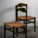 Green beech and rush dinning chairs