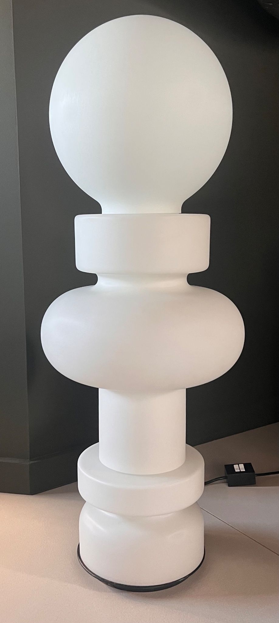 Sun lamp model 2490 RE by Bobo Piccoli for Fontana Arte, Italy 1968