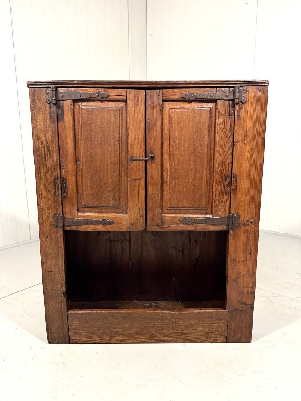 Small antique rustic wardrobe, circa 1880
