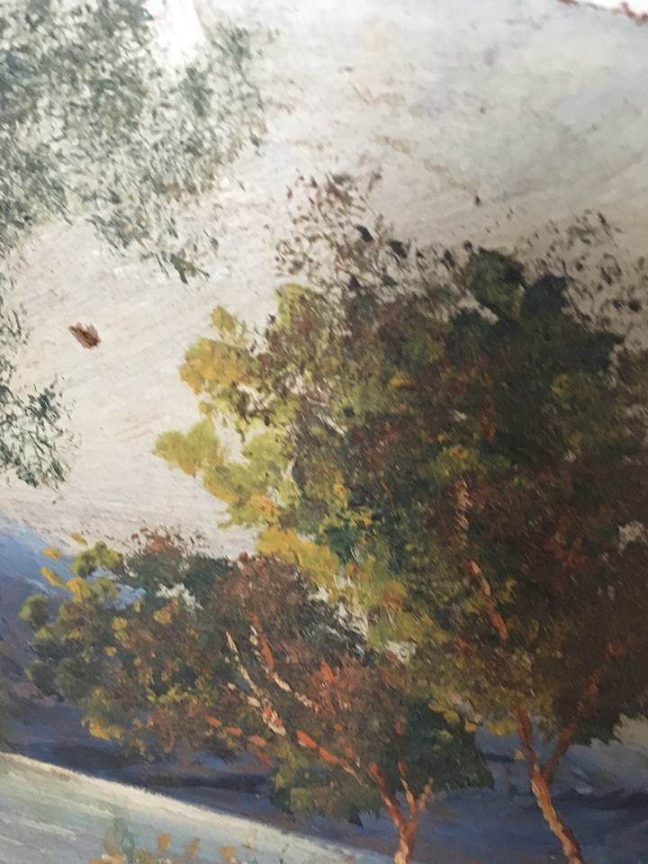 Landscape autumn at dusk