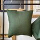 Fir green wool cushion 40 cm