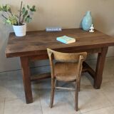 Vintage solid wood farmhouse table.