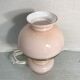 Old brass and opaline lamp