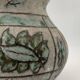 J. MASSIER, Vallauris - Antique enamelled stoneware vase - 1930s-1940s