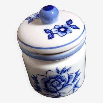 Ceramic Floral Lidded Pot