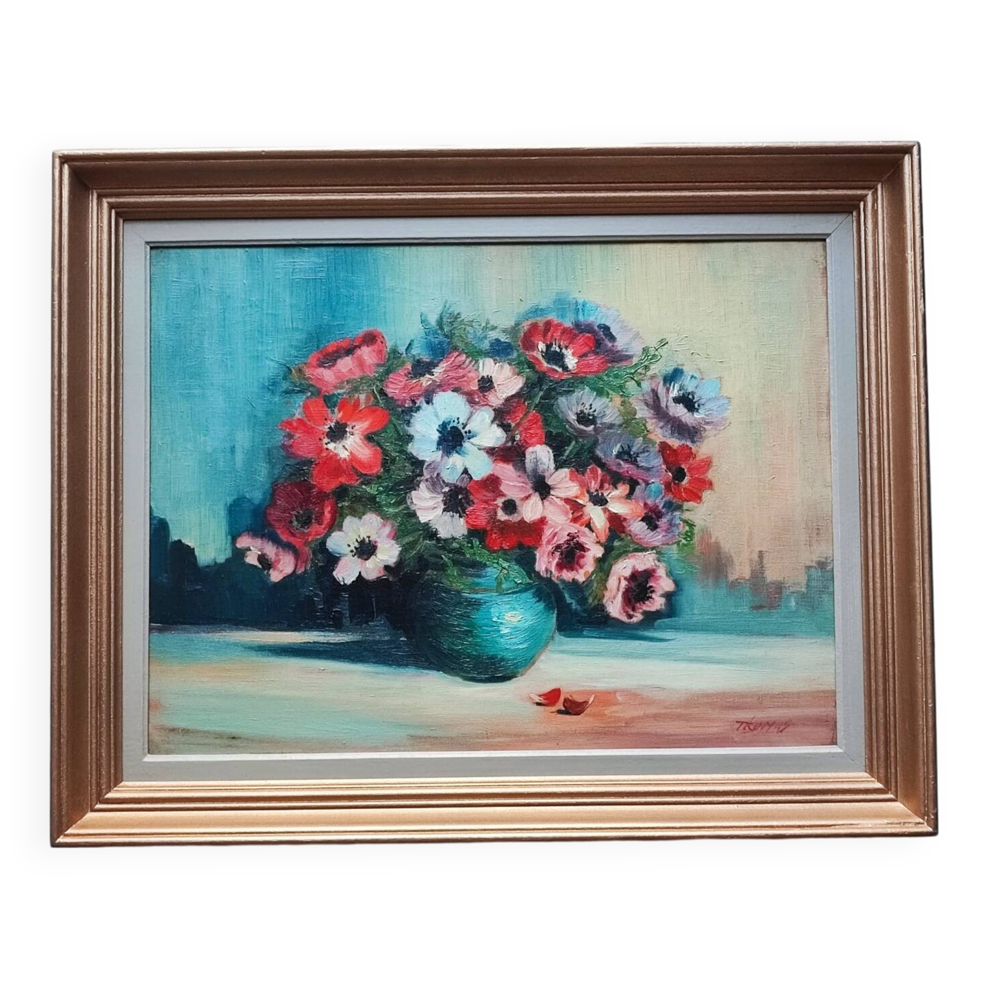 Peinture : Anémones