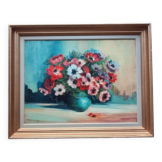 Peinture : Anémones