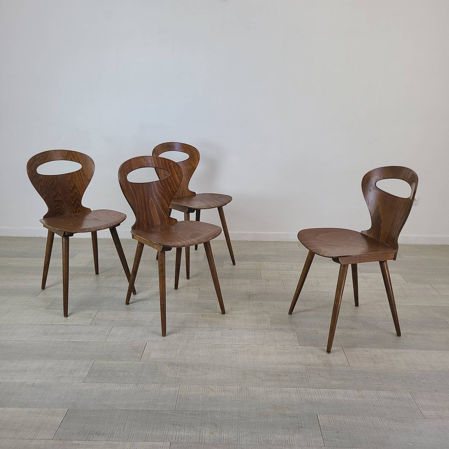 Vintage Baumann chairs 1960 brasserie bar Scandinavian design