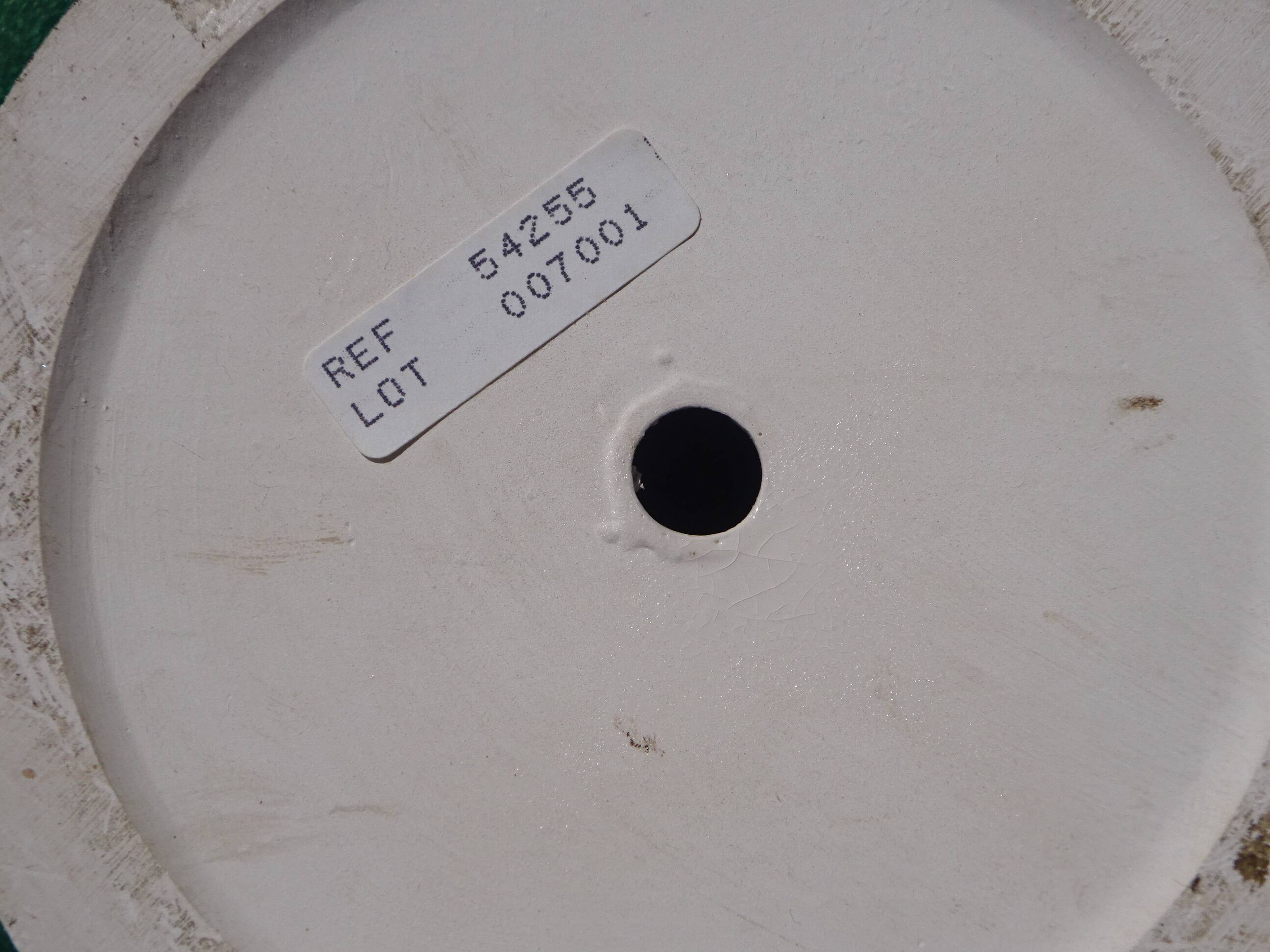 Ceramic lamp, vase and matching plate, Drimmer