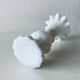 White opaline vase decoration geese