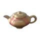Vintage two-coloured terracotta teapot