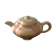 Vintage two-coloured terracotta teapot