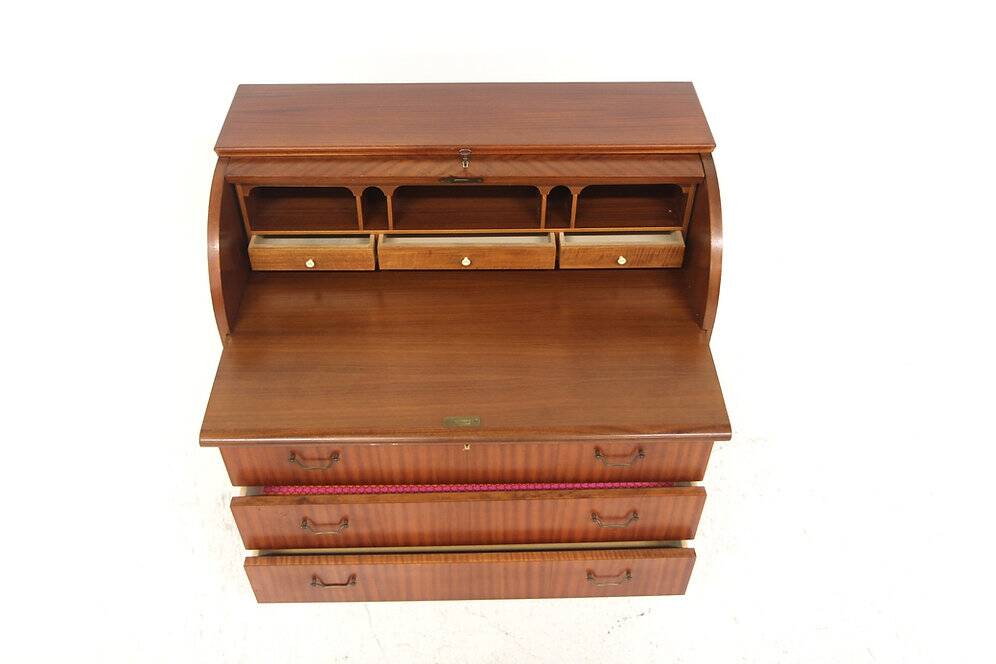 Secrétaire scandinave en acajou, Suède, 1950