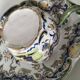 Breakfast set duo Desvres Fourmaintraux regionalist decoration