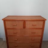 Dresser in rattan