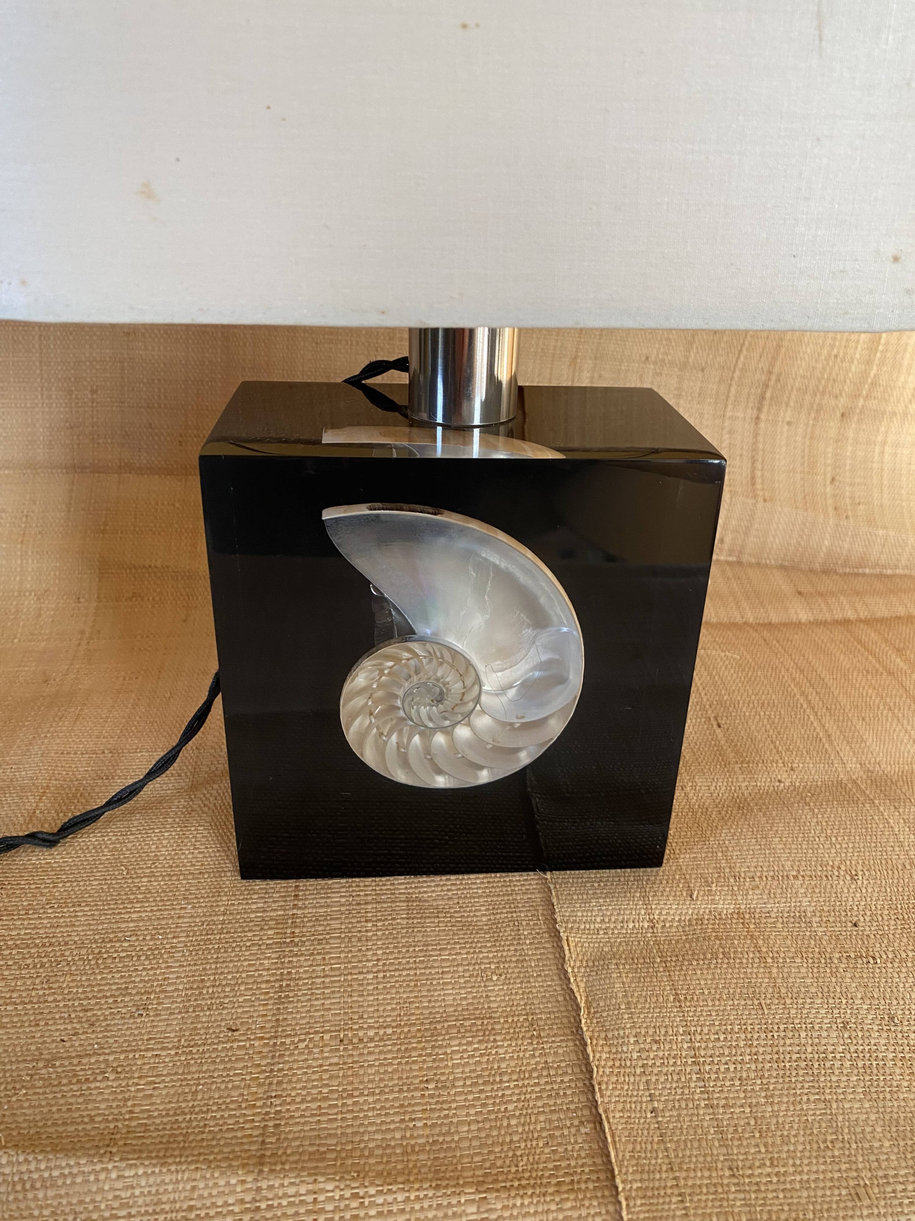 Lamp P. Giraudon, 1970, fabric cable 2M, lampshade