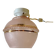 Art Deco ceiling light in porcelain and pink glass - mid 20th century