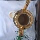 Vintage moka service in gilded porcelain for coffee, 1950s-1970s.