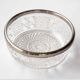 Circled crystal dish