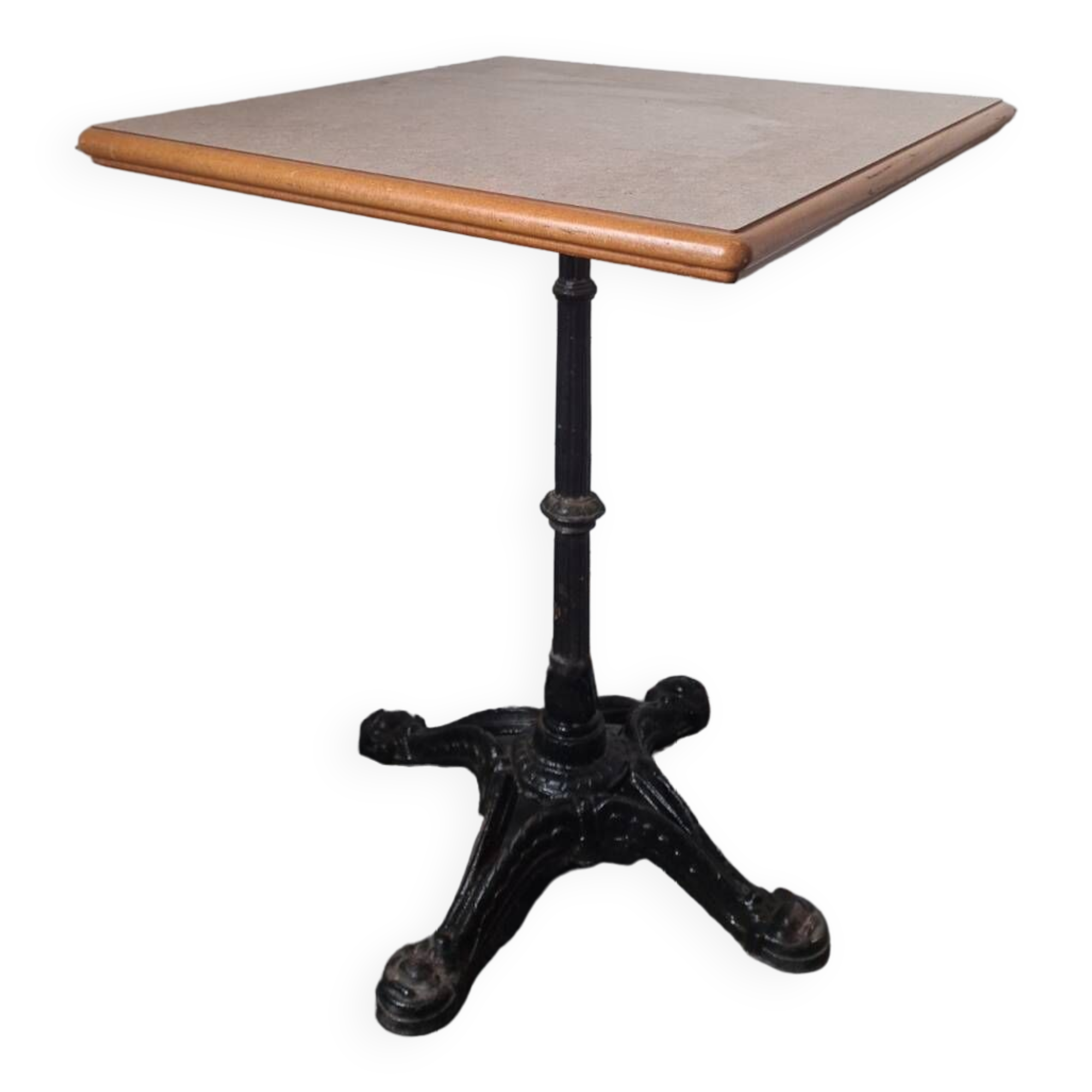 Cast iron bistro table and laminate top