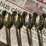 Set of 6 Vintage Gold Moka Spoons - Tableware - Coffee Spoons